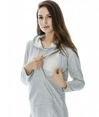 Maternity Sweater Nursing tops Thickened Warming Long Sleeve Hoodies Fashion com
