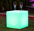 Waterproof Outdoor LED Cube Stool  led chair 1