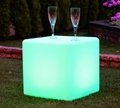 Waterproof Outdoor LED Cube Stool  led chair