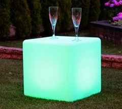 Waterproof Outdoor LED Cube Stool  led