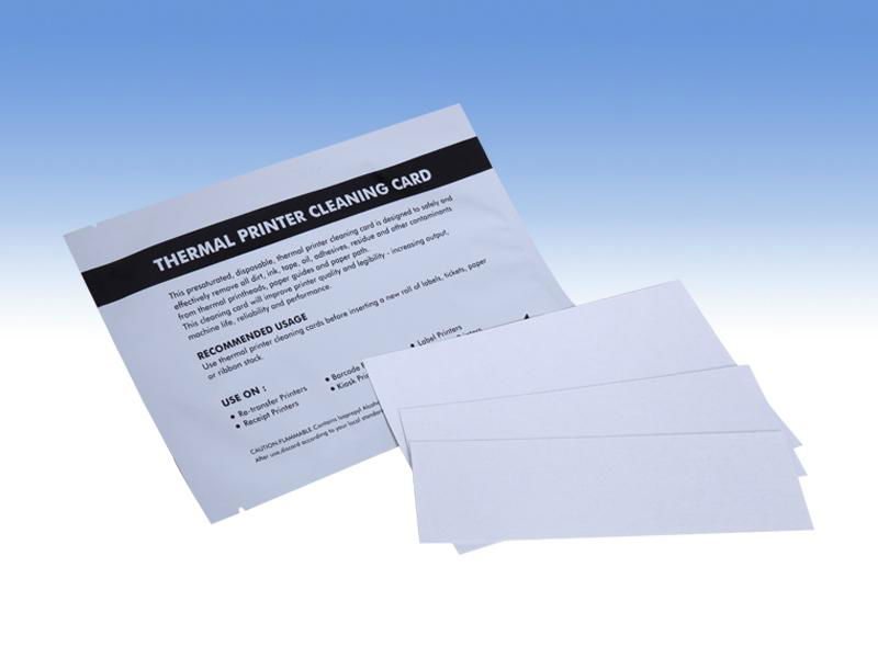 Thermal printer clenaing card 2