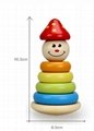 Wooden Clown Tower - wooden toys 1