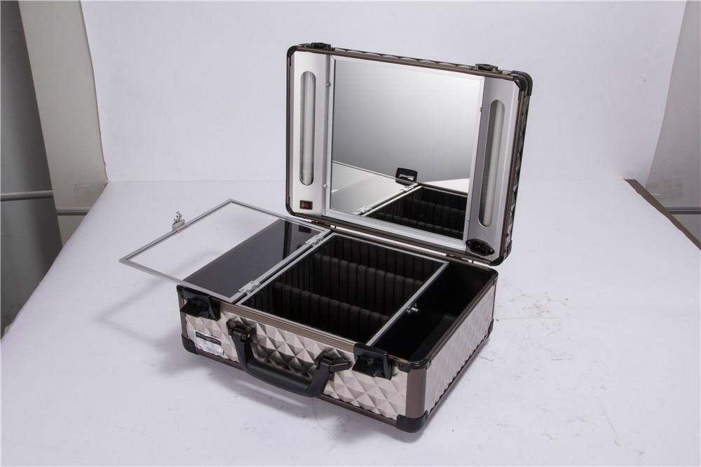 professional train case Aluminum Beauty Cosmetic Case Beauty case 4