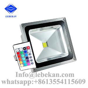 Hot selling 5000k 6000k remote control 50w 100w rgb led flood light ip65