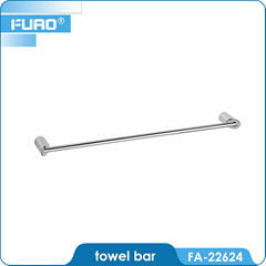 Wall mounted bathroom towel rack