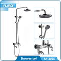 Stainless steel water saving rain shower head 1