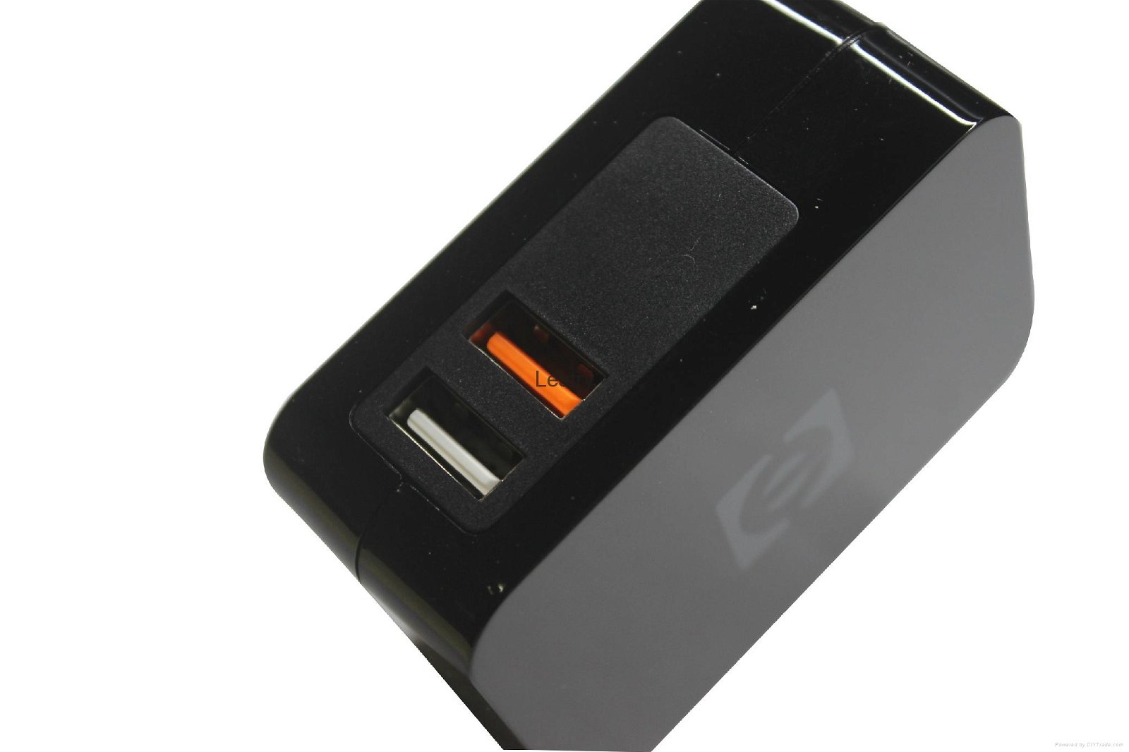 Shenzhen Black Quick charger dual USB port phone charger adapter factory