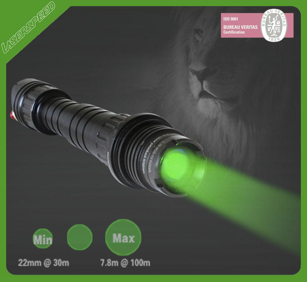 Long distance high power laser designator