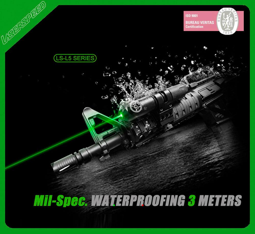 Waterproof green laser pointer