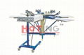 Manual carousel screen printing machine