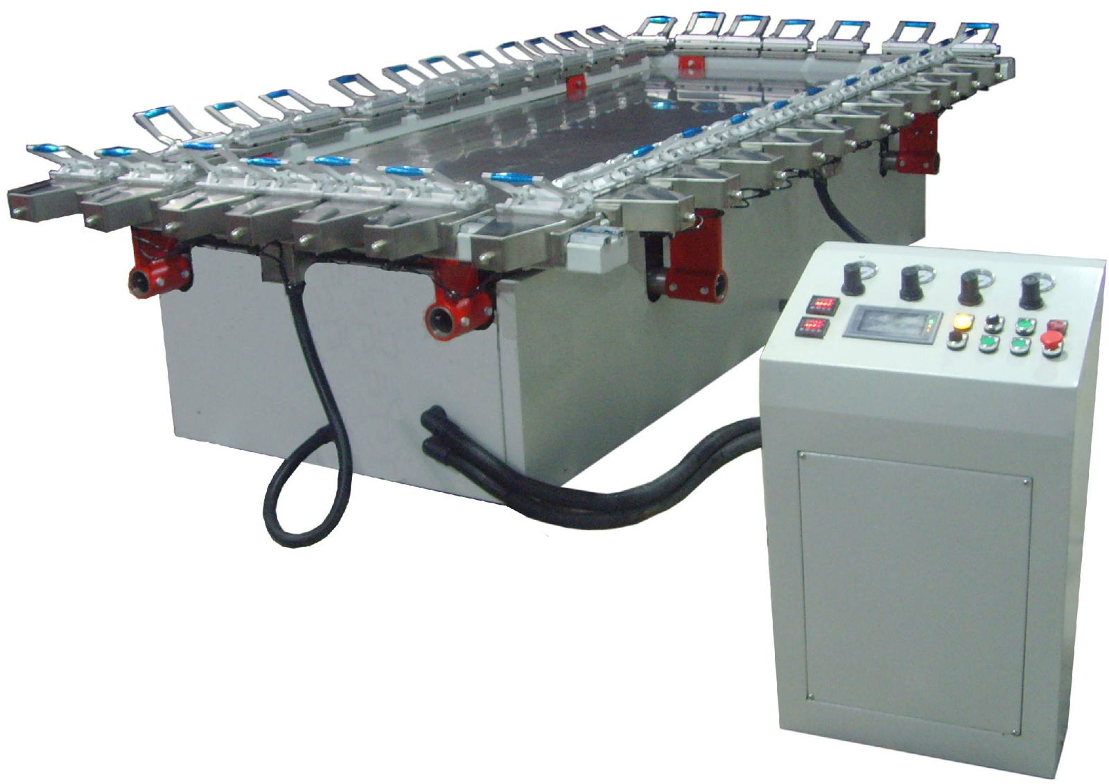 Stainless steel electrical screen stretching machine