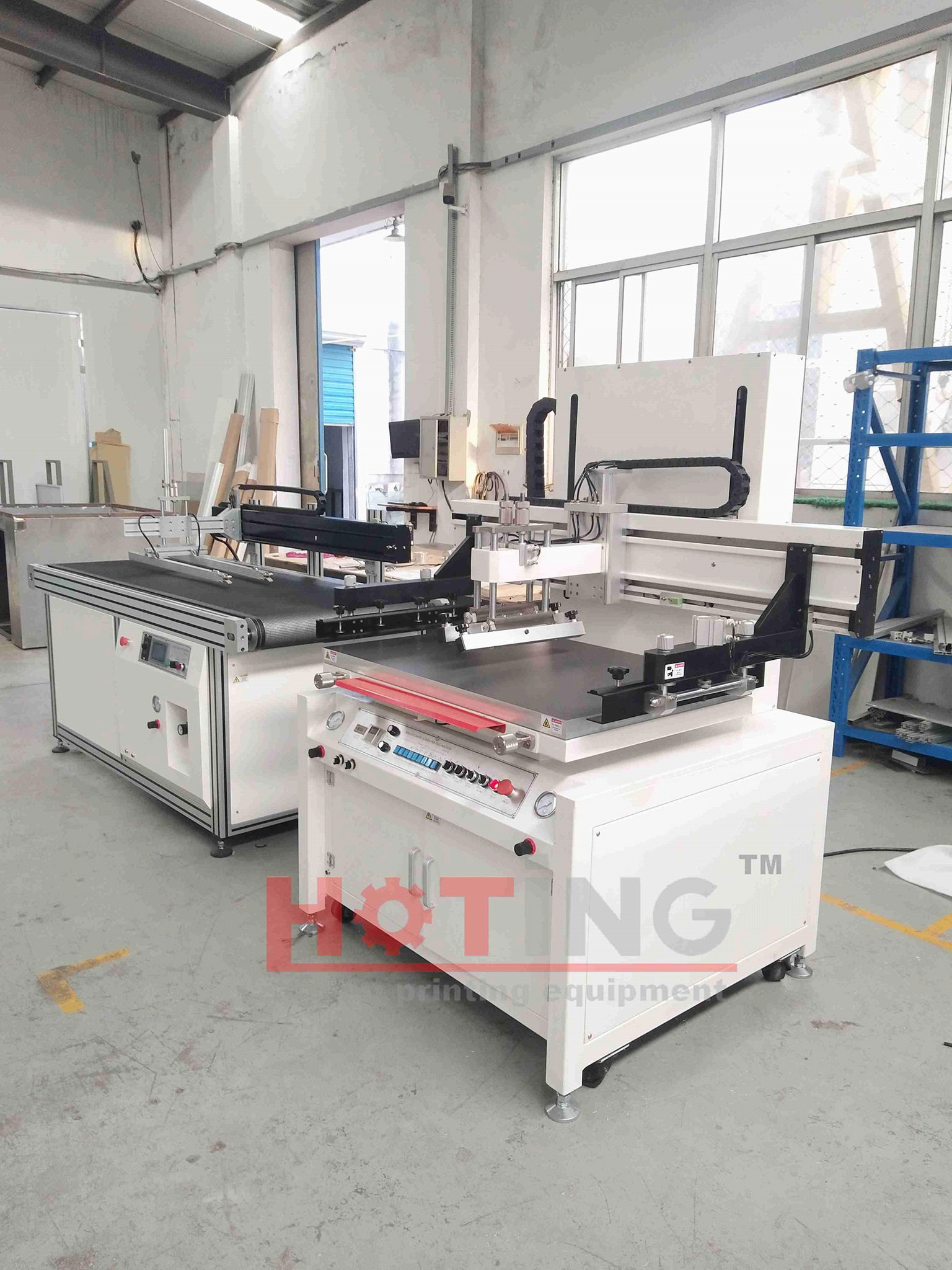 Flat stock screen printing machine, heat transfer screen printer 2