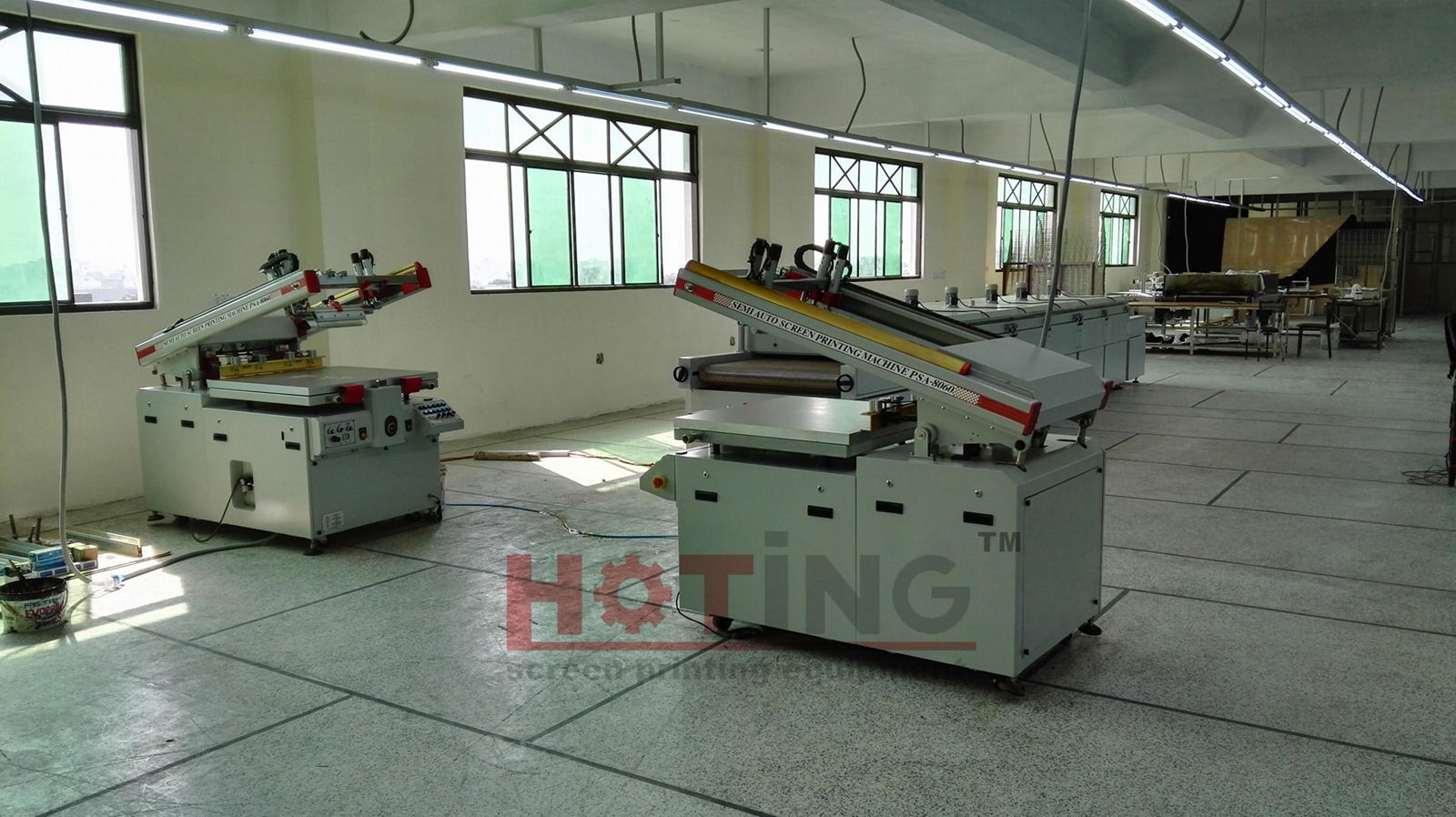 Clam shell screen printing machine, semi auto screen screen printer 5