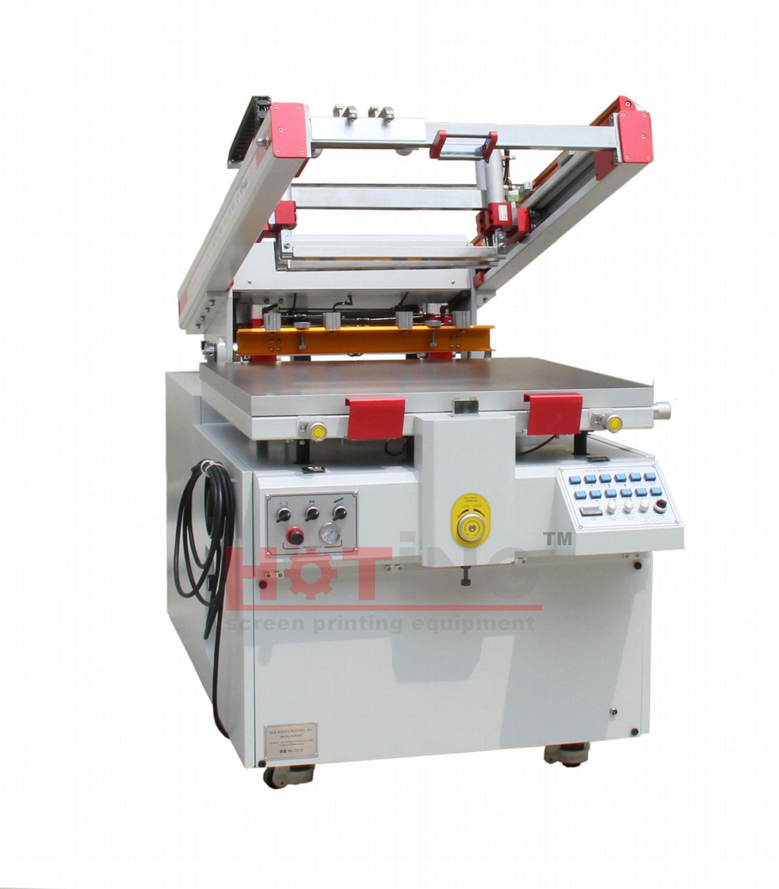 PET heat transfer screen printing machine, transfer paper printer press machine