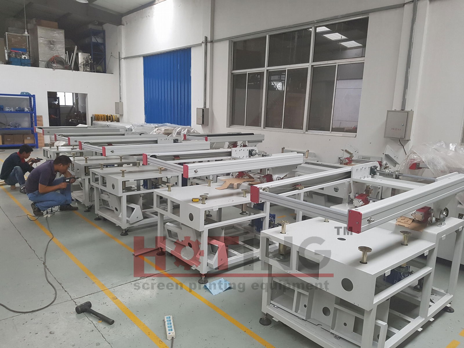 Semi automatic flatbed screen printer, semi auto flat screen printing machine 2