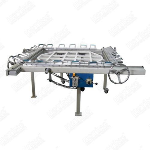 Vibrating screen stainless steel stretcher, steel mesh stretching machine