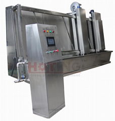 Automatic screen washout booth for large size screen