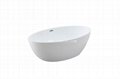 Portable Oval Freestanding Bathtub with
