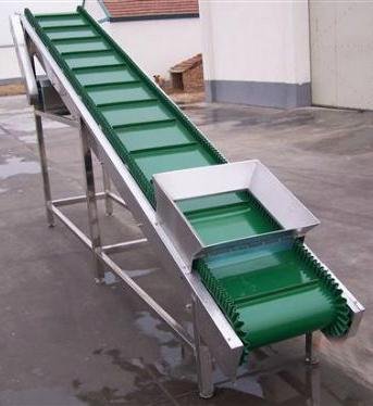 China Fixed Inclined Belt Conveyor for Fruit Food Medicine Grain Ore