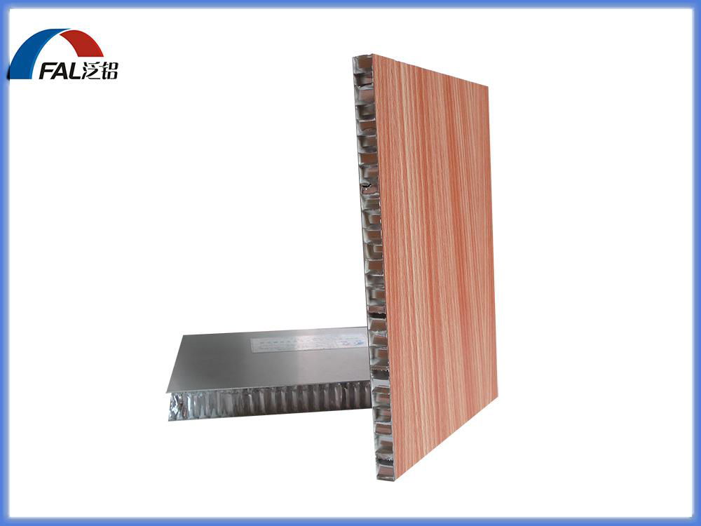 Aesthetic Wood Grain Aluminum Honeycomb Sandwich Panel For Exterior and Interior 3