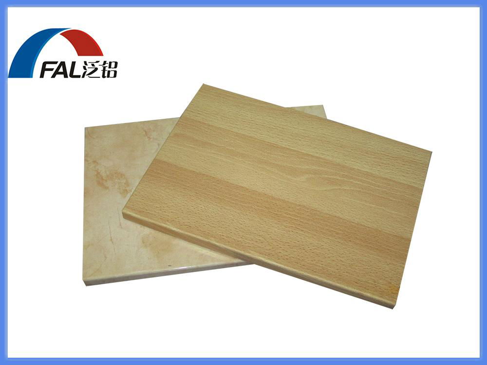 Aesthetic Wood Grain Aluminum Honeycomb Sandwich Panel For Exterior and Interior 2