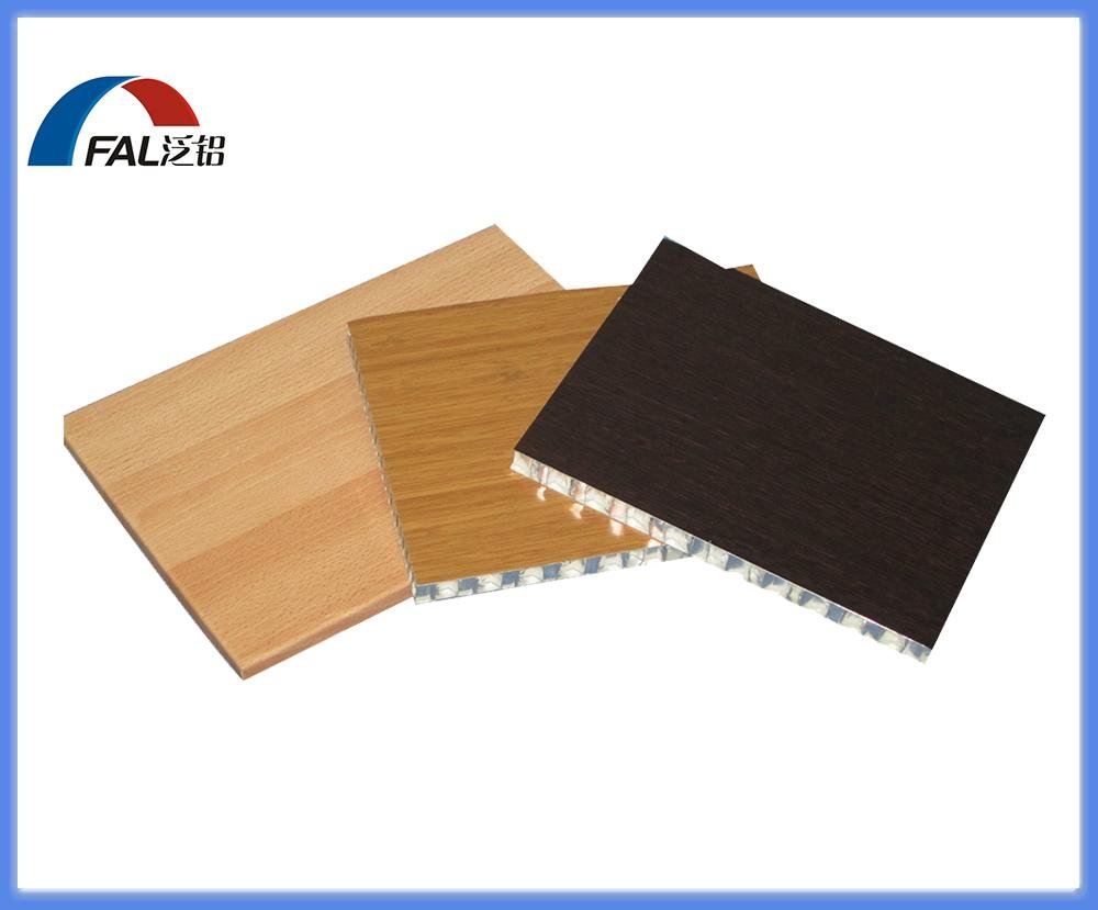 Aesthetic Wood Grain Aluminum Honeycomb Sandwich Panel For Exterior and Interior