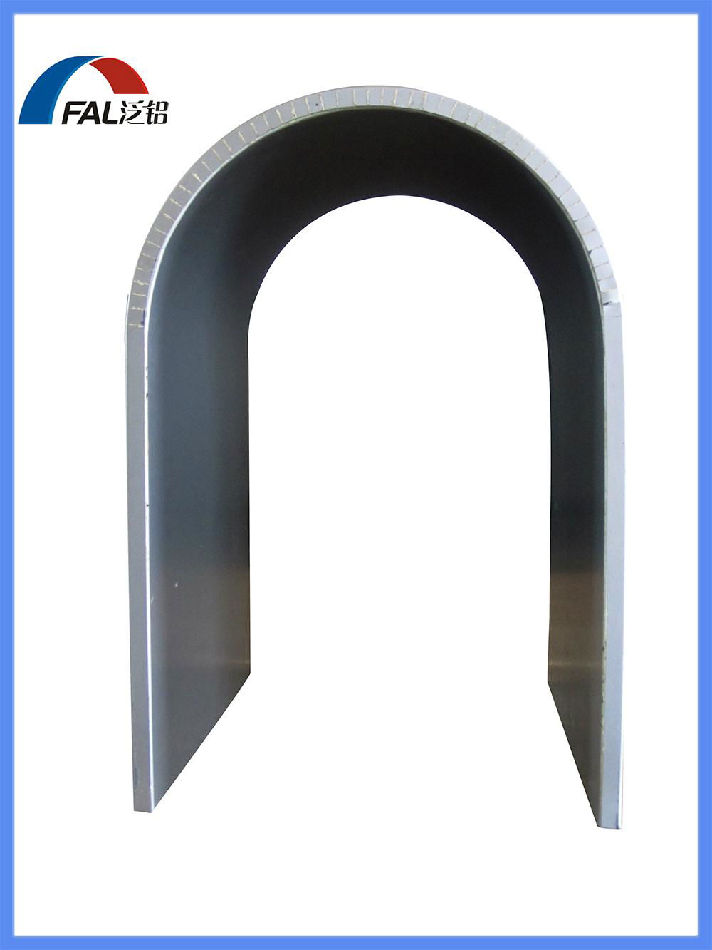 Arc Shaped PVDF Coated Aluminum Honeycomb Core Sandwich Panel 2