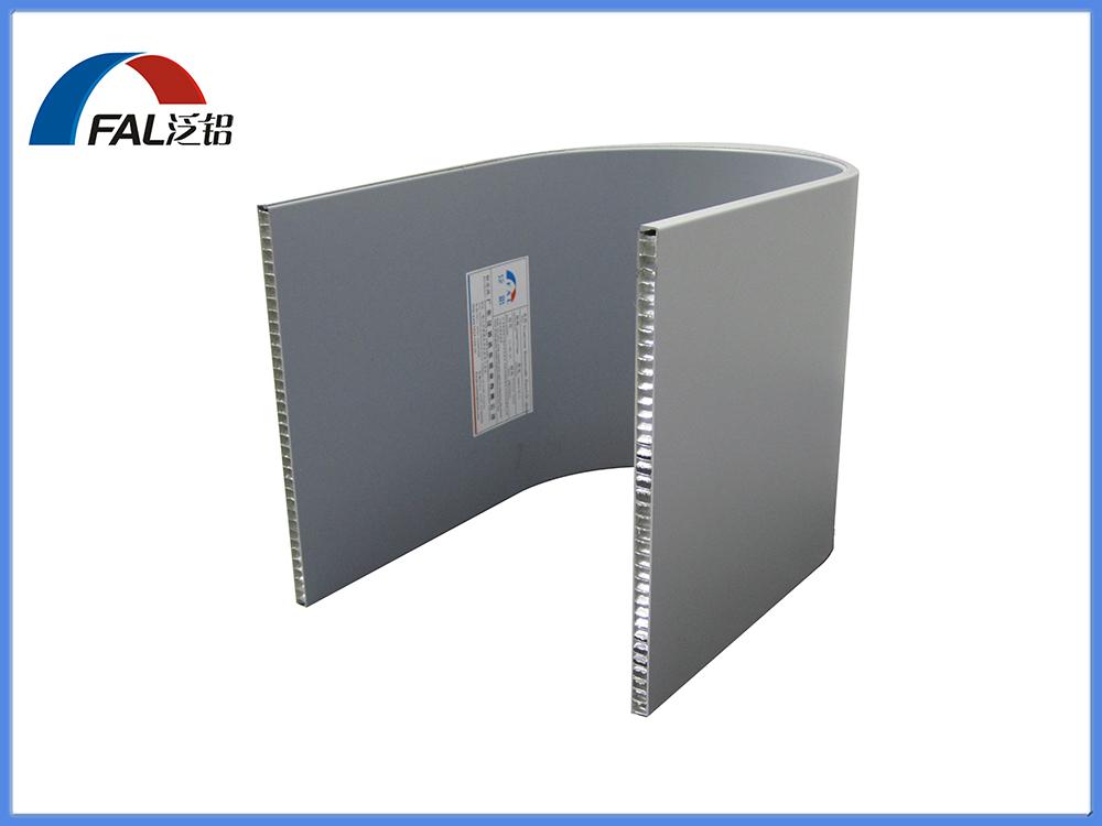 Arc Shaped PVDF Coated Aluminum Honeycomb Core Sandwich Panel