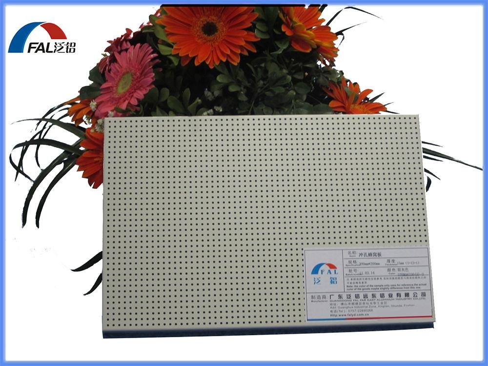 Round Holes Perforated Sound Absorbing Facade Aluminum Honeycomb Core Sanwich Pa 5