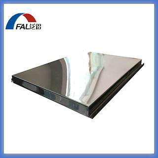 Stainless steel honeycomb panel with mirror finish effect surface treament for d