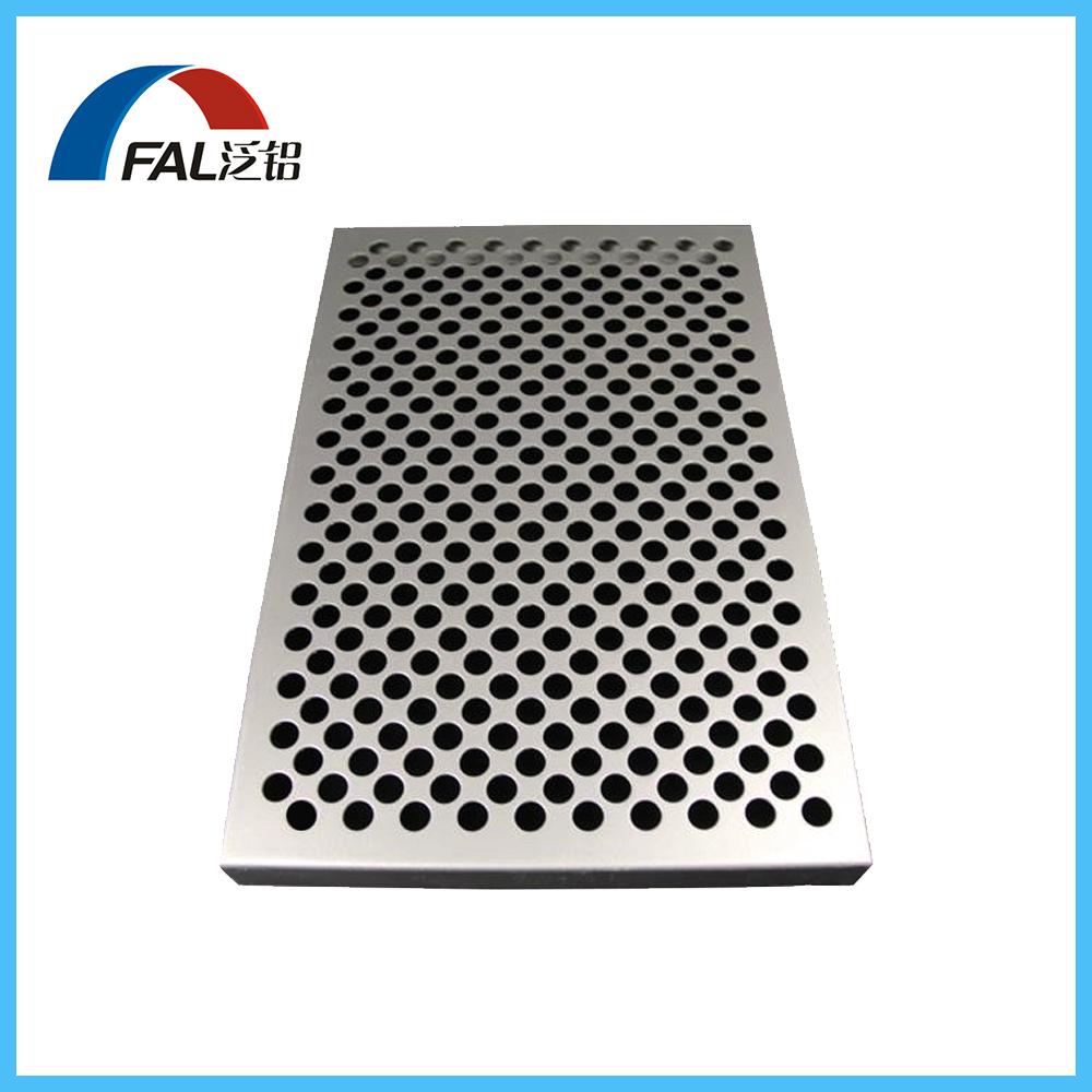 Round Hole Perforated Aluminum Solid Panel For Building Decoration