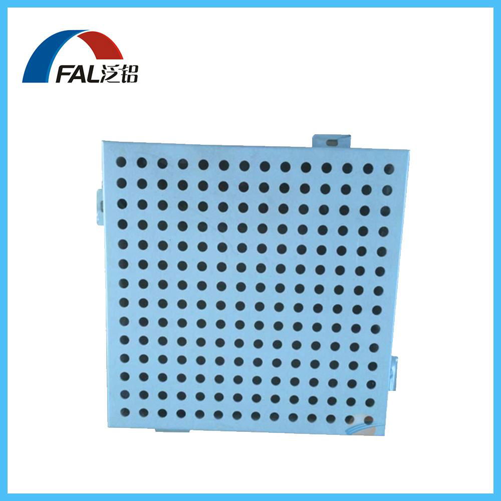 Round Hole Perforated Aluminum Solid Panel For Building Decoration 5