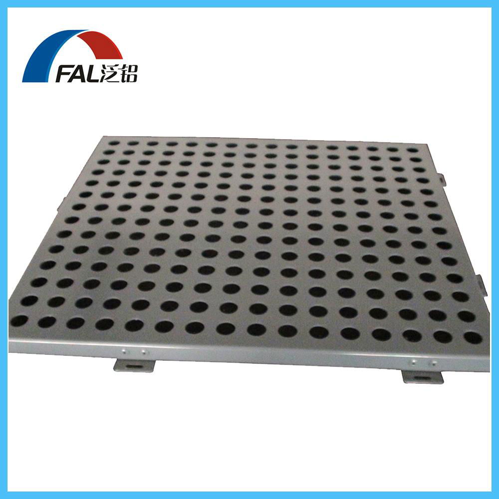 Round Hole Perforated Aluminum Solid Panel For Building Decoration 2