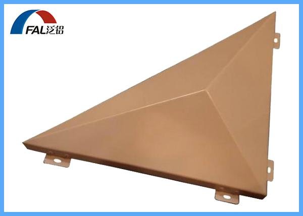PVDF Coated Custom Aluminum Solid Panel In Triangle Shape