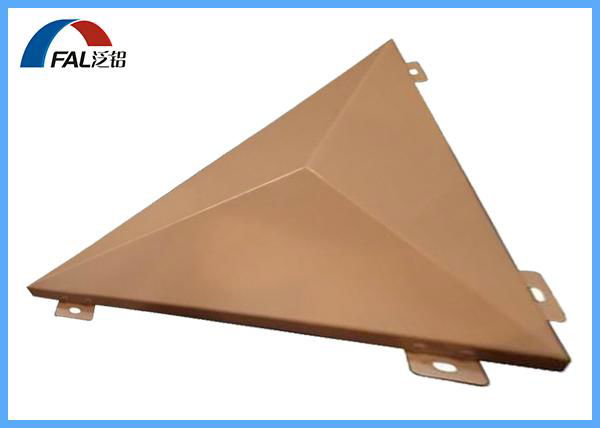 PVDF Coated Custom Aluminum Solid Panel In Triangle Shape 2