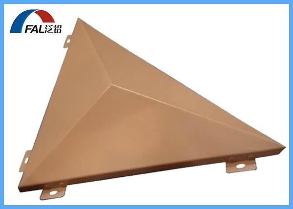 PVDF Coated Custom Aluminum Solid Panel In Triangle Shape 3