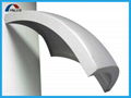 Exterior Building Facade Cladding Used Curved Shape Cambered Aluminum Solid Pane 3