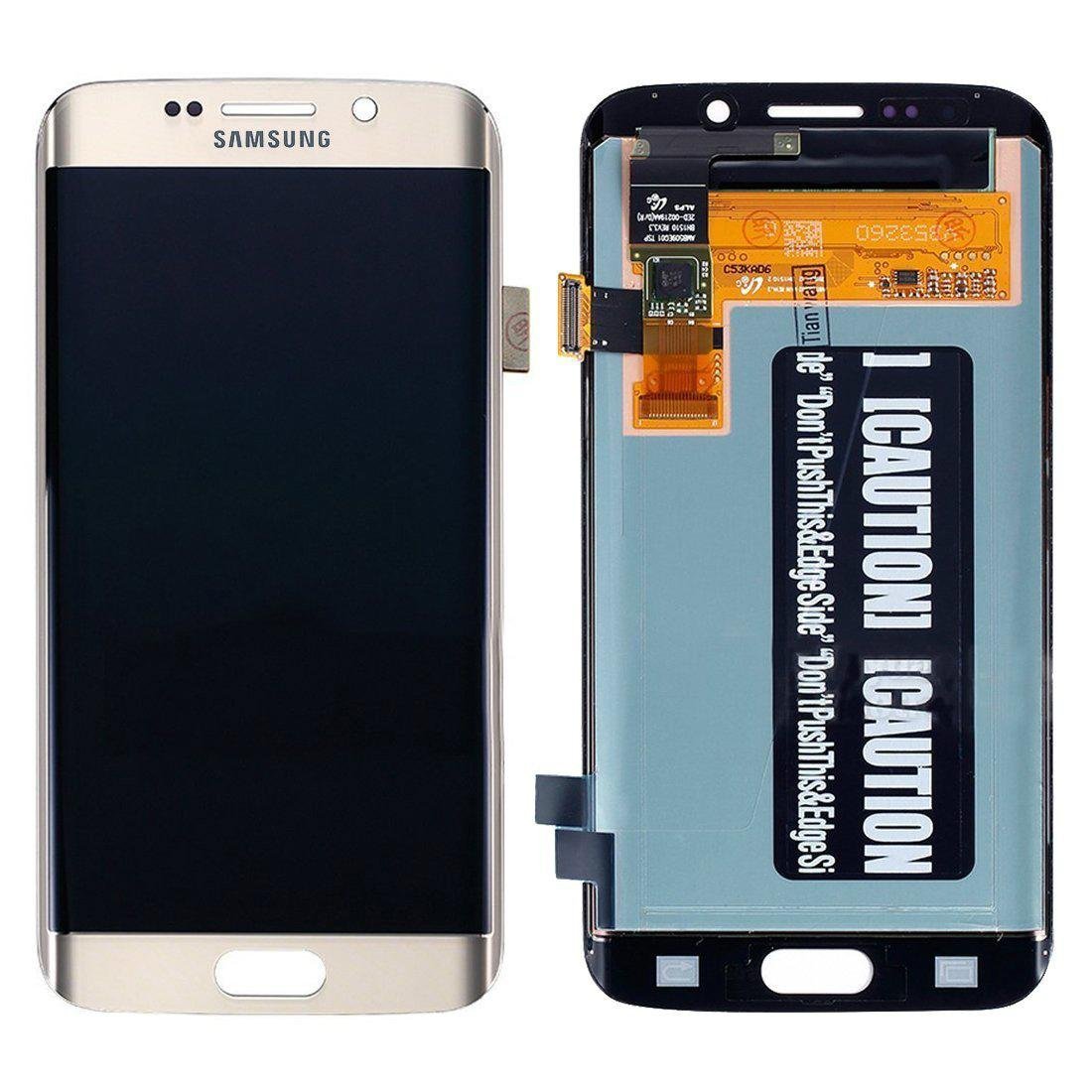For Samsung Galaxy S6 Edge LCD Touch Screen Glass Panel Digitizer Assembly gold
