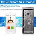 Smartphone unlock rainproof video wifi wireless outdoor bell doorbell intercom 2