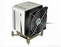 TDP135W Aluminum 3U 4U  heat pipe Server heat sink design 3