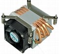 12V intel LGA 1355/1356 Wholesale Al heat pipe heatsink 
