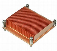 China Intel Socket  LGA1355 1366 1u copper passive VGA CPU heat sink cooling