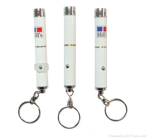 promotional gift LED Projector keychain flashlight torch 2