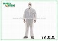 White Disposable Protective Coveralls MS PE Polypropylene Suit 1