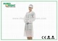 Professional Tyvek Disposable White Lab Coats For Women with Magic Tape