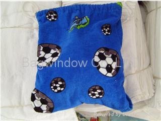 100% cotton velour beach towel with bag(2 in 1)