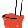 Plastic Rolling Shopping Basket 1
