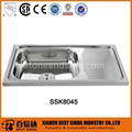 High quality 18 guage single bowl with single tray kitchen sink 1