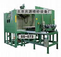 The table automatic special wheel sandblasting machine