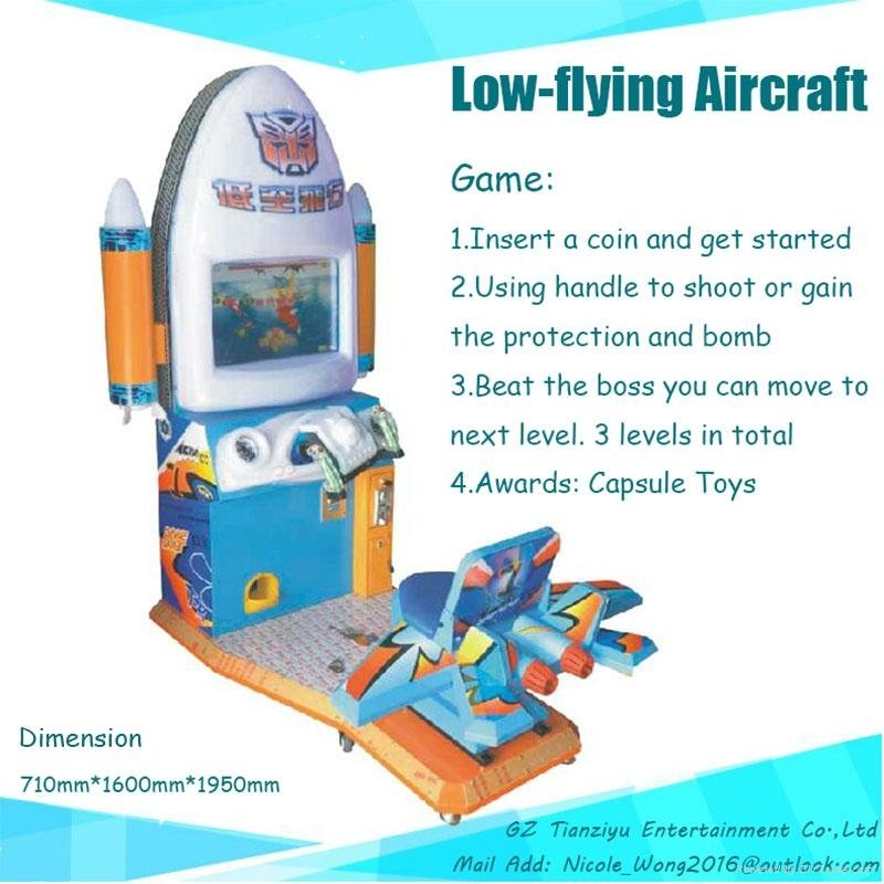 Kiddie rides Coin-opeater Game machine Low-Flying Aircraft